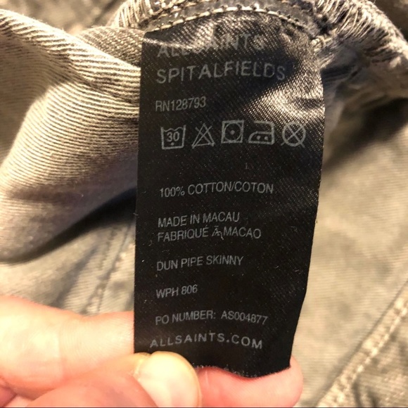 Allsaints Women’s Grey Denim - Picture 11 of 12